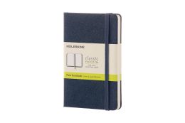Moleskine Sapphire Blue Pocket Plain Notebook Hard