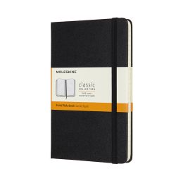 Moleskine Medium Ruled Hardcover Notebook: Black