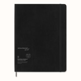 Moleskine Extra Large Softcover Ruled Smart Notebook: Black