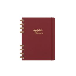 Moleskine Undated XL Spiral Planner: Crush Cherry