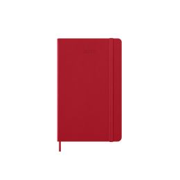 Moleskine 2026 12-Month Daily Large Hardcover Notebook: Scarlet Red