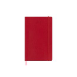 Moleskine 2026 12-Month Daily Large Softcover Notebook: Scarlet Red