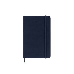 Moleskine 2026 12-Month Daily Pocket Hardcover Notebook: Sapphire Blue