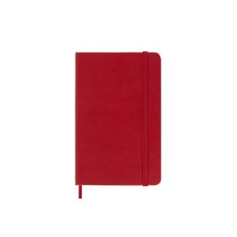 Moleskine 2026 12-Month Daily Pocket Hardcover Notebook: Scarlet Red