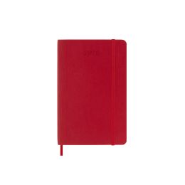 Moleskine 2026 12-Month Daily Pocket Softcover Notebook: Scarlet Red