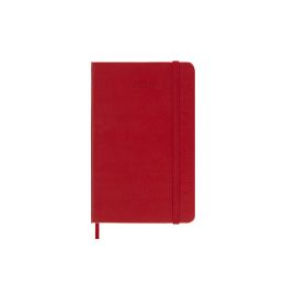 Moleskine 2026 12-Month Weekly Pocket Hardcover Notebook: Scarlet Red
