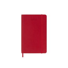 Moleskine 2026 12-Month Weekly Pocket Softcover Notebook: Scarlet Red