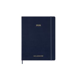 Moleskine 2026 13-Month Essential XXL Weekly Vertical Planner: Sapphire Blue