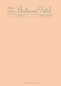 Fictional Hotel Notepads: Bertram's Hotel