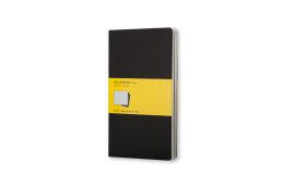 Moleskine Squared Cahier L - Black Cover (3 Set)