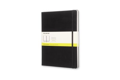 Moleskine Extra Large Plain Hardcover Notebook Black