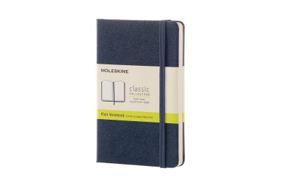 Moleskine Sapphire Blue Pocket Plain Notebook Hard