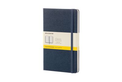 Moleskine Sapphire Blue Large Squared Notebook Hard