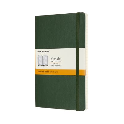 Moleskine Large Ruled Softcover Notebook: Myrtle Green