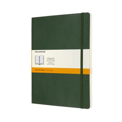 Moleskine Extra Large Ruled Softcover Notebook: Myrtle Green