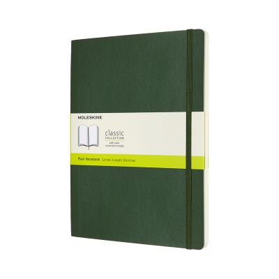 Moleskine Extra Large Plain Softcover Notebook: Myrtle Green