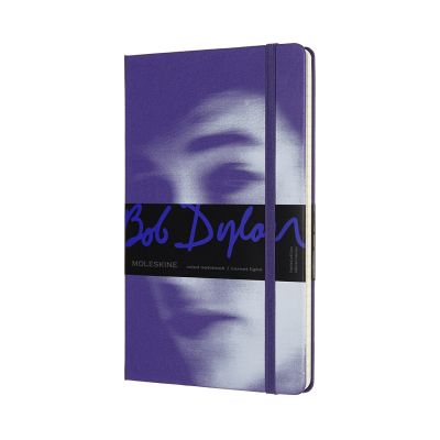 Moleskine Limited Edition Bob Dylan Large Ruled Notebook: Violet