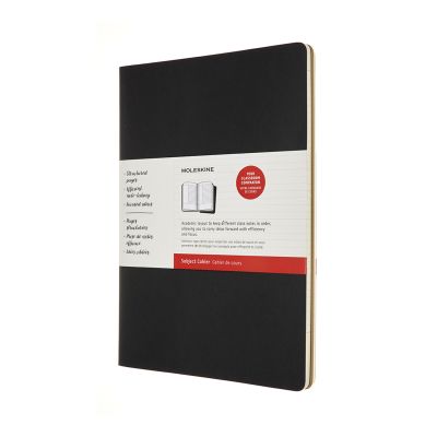 Moleskine A4 Subject Cahier Journals: Black/Kraft Brown