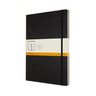 Moleskine Classic A4 Ruled Hardcover Notebook: Black