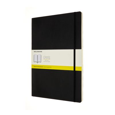 Moleskine Classic A4 Squared Softcover Notebook: Black