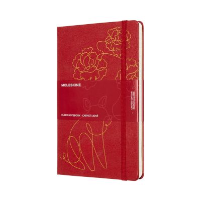 Moleskine Limited Edition Year of the Pig Large Ruled Notebook: Red