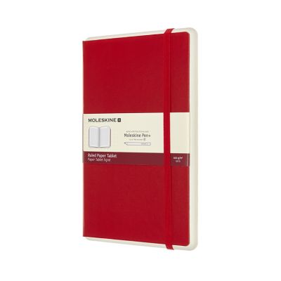 Moleskine Large 01 Ruled Hardcover Paper Tablet: Scarlet Red