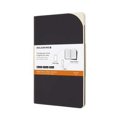 Moleskine Paper Tablet P+ Large Ruled Cahier 2-Pack: Black