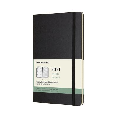 Moleskine 2021 12-Month Weekly Large Hardcover Diary: Black