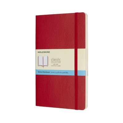 Moleskine Scarlet Red Large Dotted Notebook Soft