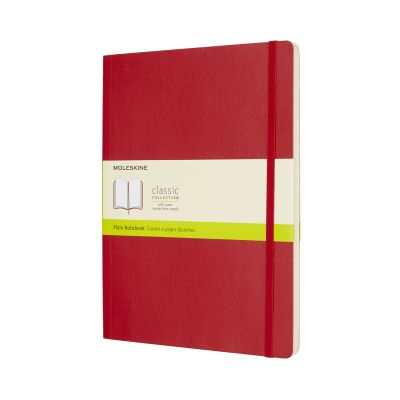 Moleskine Scarlet Red Extra Large Plain Notebook Soft