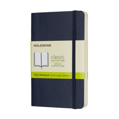 Moleskine Sapphire Blue Pocket Plain Notebook Soft