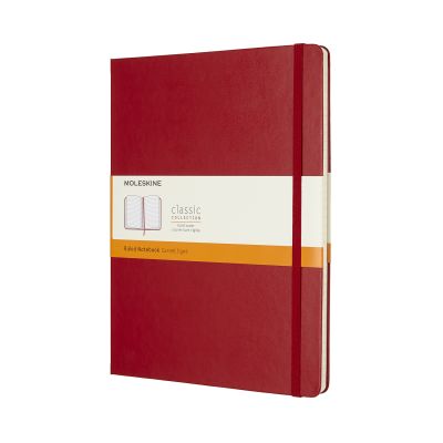 Moleskine Scarlet Red Extra Large Ruled Notebook Hard