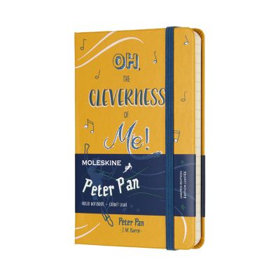 Moleskine Peter Pan Limited Edition Peter Orange Yellow Pocket Ruled Notebook Hard