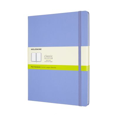 Moleskine Extra Large Plain Hardcover Notebook: Hydrangea Blue