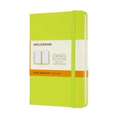 Moleskine Pocket Ruled Hardcover Notebook: Lemon Green