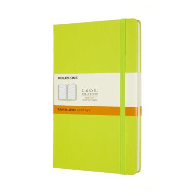 Moleskine Large Ruled Hardcover Notebook: Lemon Green