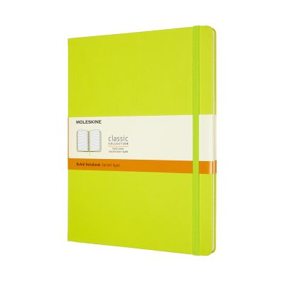 Moleskine Extra Large Ruled Hardcover Notebook: Lemon Green