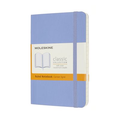 Moleskine Pocket Ruled Softcover Notebook: Hydrangea Blue