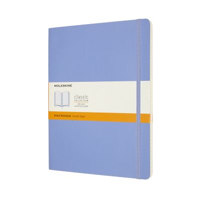 Moleskine Extra Large Ruled Softcover Notebook: Hydrangea Blue