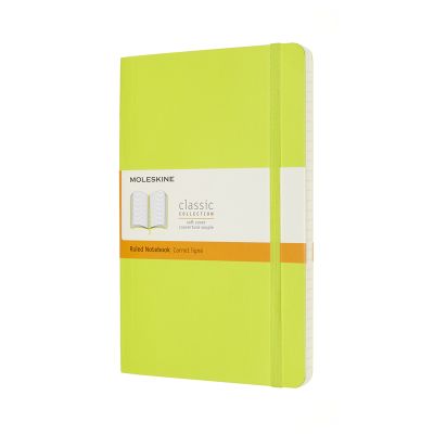 Moleskine Large Ruled Softcover Notebook: Lemon Green