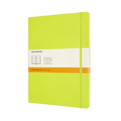 Moleskine Extra Large Ruled Softcover Notebook: Lemon Green