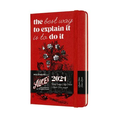 Moleskine Limited Edition Alice in Wonderland 2021 12-Month Weekly Pocket Diary: Cards