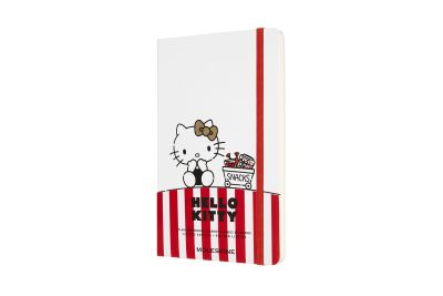 Moleskine Limited Edition Hello Kitty Large Plain Notebook: White