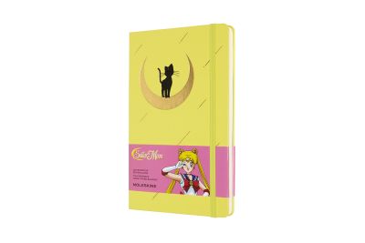 Moleskine Limited Edition Sailor Moon Large Plain Notebook: Luna Cat