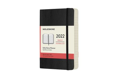 Moleskine 2022 12-Month Daily Pocket Softcover Notebook: Black