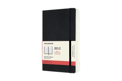 Moleskine 2022 18-Month Daily Large Softcover Notebook: Black