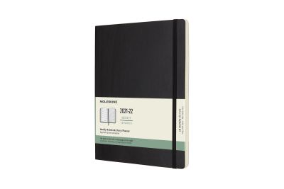 Moleskine 2022 18-Month Weekly Extra Large Softcover Notebook: Black