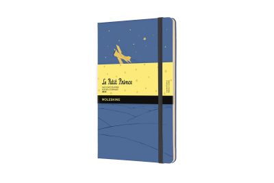 Moleskine Ltd. Ed. Petit Prince 2022 12-Month Daily Large Hardcover Notebook: Forget-me-not Blue