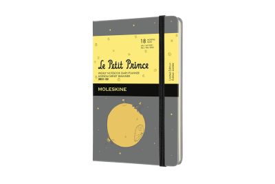 Moleskine Ltd. Ed. Petit Prince 2022 18-Month Weekly Pocket Hardcover Notebook: Slate Grey