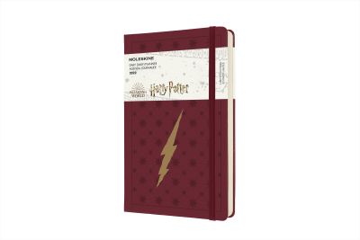 Moleskine Ltd. Ed. Harry Potter 2022 12-Month Daily Large Hardcover Notebook: Bordeaux Red